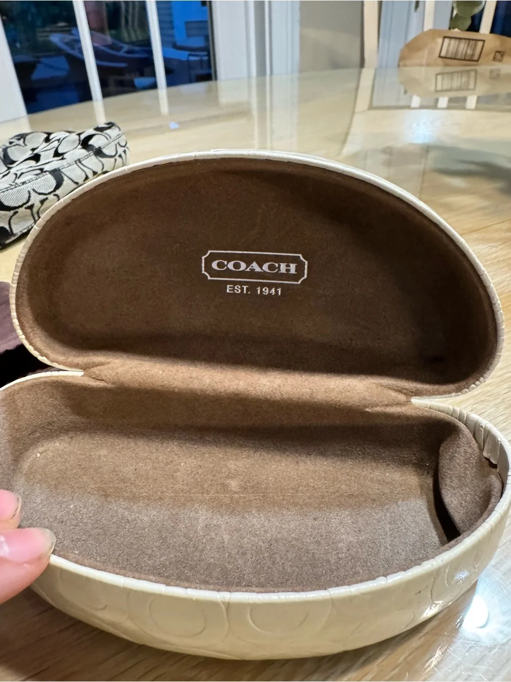 Coach hard sunglasses